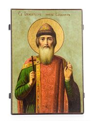  Ikone Icon икона Fürst Wladimir 29 Х 20 cm.святой князь Владимир