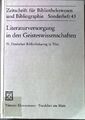 Literaturversorgung in den Geisteswissenschaften. 75.Deutscher Bibliothekartag i