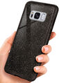 Glitzer Handyhülle für Samsung Galaxy S8 Schutzhülle Strass Silikon HD Glitter