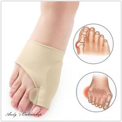 2 Stück Silikon Zehenspreizer PREMIUM Hallux Valgus Korrektur Ballenschutz Fuß