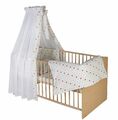 Schardt Baby Bettwäsche Set 4-tlg mit Nestchen Bettdecke Himmel Kopfkissen # 005