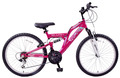 26 Zoll Wheel Arden Damen Rouge Vollfederung Mountainbike 19 Zoll Rahmen 21Spd Pink