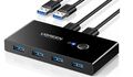  UGREEN USB 3.0 Switch 4 Ports USB Switch Selektor 5 Gbps High-Speed Peripheriegerät Sh