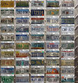 Ein SCHROTT Nummernschild USA Staaten Auswahl KFZ Blech Schild Auto Kennzeichen