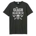 The Clash T Shirt Bolt Band Logo Nue offiziell Unisex Amplified Vintage Charcoal