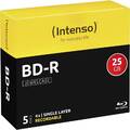 5er Multipack Intenso 5001215 Blu-ray BD-R Rohling 25 GB 5 St. Jewelcase