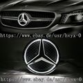 Für 2011-2018 Mercedes Benz W205 W212 Schwarz Licht Stern Emblem Frontgrill Logo