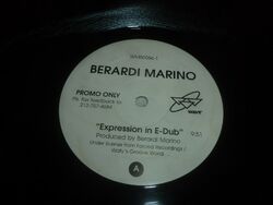 Berardi Marino - Expression in E-Dub - 2-Spur 12" Vinyl Single - DJ Promo