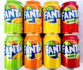 24 X Fanta Mix Dosen, 4 Geschmack Orange, Limon, Exotic, Strawberry & Kiwi 335ml