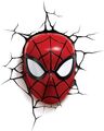 3D Light FX 816733002224 Spiderman Marvel Spider Man Maske 3D Wandlicht, Plasti