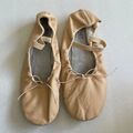 MERLET Turn Ballett Bauchtanz Gymnastikschuhe/Schläppchen Gr.41,5 Beige getragen