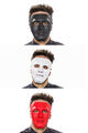Kunststoff Plastik Maske Karneval Halloween Fasching Gesichtsmaske Maskenball