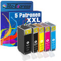 5 Patronen PlatinumSerie für Canon PGI-520 XXL CLI-521 XXL IP 3600 IP 4600