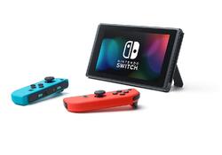 Nintendo Switch Konsole (2019 Edition) - 32GB - Neon-Rot/Neon-Blau "GUT"