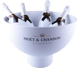 Moët & Chandon Ice Imperial Champagnerkühler "Great Bubble" weiss matt XXL Cool