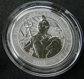 Seltene 2022 Royal Mint Silber Proof Reverse Mattiert 1oz Britannia £2 Münze