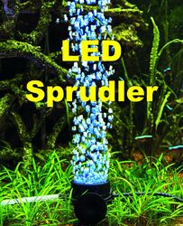 Aquarium Deko 🍀 LED SPRUDLER BLAU 🍀 Dekoration Luftpumpe Luftstein Zubehör