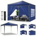 Pavillon 3x3m Wasserdicht Faltpavillon Pop Up Partyzelt Gartenzelt UV Schutz 50+