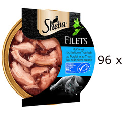 (EUR 32,34 / kg)  SHEBA FEINE FILETS Huhn mit Thunfisch Katzen-Snack: 96 x 60 g