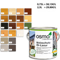 OSMO Holzschutz Öl Lasur Öllasur Holzlasur Außenbereich Naturölbasis 2,5 & 0,75L