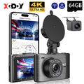 XGODY WIFI GPS 4K Dashcam 2160P Vorne und Hinten Nachtsicht G-Sensor Auto Kamera