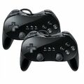 2x Classic Controller Pro GamePad für Nintendo Wii Bestpreis Wii schwarz