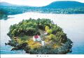 Curtis Island Light, Camden Harbour, Maine - unveröffentlichte Postkarte