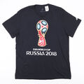 Adidas Herren 2018 FIFA WM Russland schwarz Sport kurzärmlig T-Shirt XL