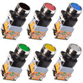 LA38 Maschinen Schalter Drucktaster Industrie Einbau 22mm Taster LED Beleuchtet