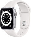 Apple Watch SE Silver Alu 40mm, White Silicon Band, A2355, NEU Sonstige