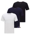 Hugo Boss Herren-T-Shirt Rundhalsausschnitt Baumwolle 3er-Pack weiß marineblau schwarz M-XXL