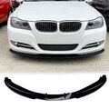 Front Spoiler Lippe Stoßstange Schwarz Glanz passend für BMW 3er E90 E91 LCI