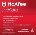 McAfee Live Safe • Unlimited/ Unbegrenzt PC/Geräte 1 Jahr • NEU