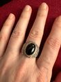 Statement Ring mit Onyx 925er Silber