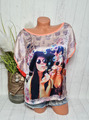 GAUDI Damen Bluse mit Print Tunika Sommerbluse T-Shirt Oberteil Gr. 40/42 Neu