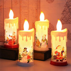 23cm LED Kerzen Weihnachtskerzen Weihnachten Dekokerzen Tischdeko Advent