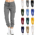 Trainingshose Sport Jogging Fitness Cargohose Jogger Casual Hose Laufhose Damen