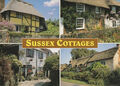 SUSSEX COTTAGES, Steyning, Selsey, Hastings, Amberley - Vintage POSTKARTE
