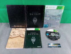 The Elder Scrolls V Skyrim !! Steelbook Edition !! + Stoff - Karte !!  Xbox 360 