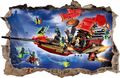 WANDAUFKLEBER Loch in der Wand LEGO NINJAGO Wand Aufkleber Wandtattoo 83