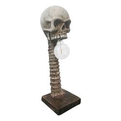 Halloween Horror Skull Head Light Halloween Handmade Statue 3D LED Skull Lamp