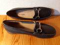 Mokassin*Hush Puppies*Loafer*Gr.39*DUNKELBLAU*Glattleder