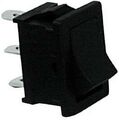 Mini Wippenschalter ohne Aufdruck. 19,3x13mm  schwarz ,Umschalter, EIN/EIN, S1