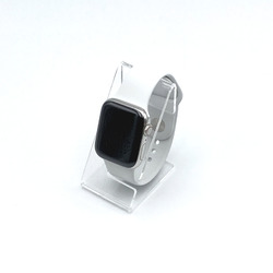 Apple Watch Serie 5 40mm Cellular *Edelstahl* Silber, Sportarmband weiß, Uhr