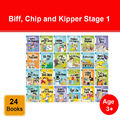 Biff, Chip und Kipper Stufe 1 lesen mit Oxford: 3+: 24 Bücher Sammlung Set NEU