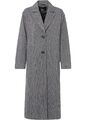 Neu Mantel in Wolloptik Gr. 54 Grau Meliert Damenmantel Coat Parka Long-Jacke