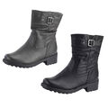 Neu Damen Stiefeletten Boots Stiefel Winterschuhe Leder-Optik Gefüttert 70796