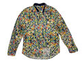 Desigual Herren-Hemd, mehrfarbig, Button-Down, groß