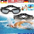 1/2 STK Schwarze einfarbige Taucherbrille UV-geschützt Anti-Fog Schwimmbrille