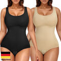 Damen Formwäsche Bodysuit Korsett Bauchweg Body Shaper Shapewear Ärmellos Mieder